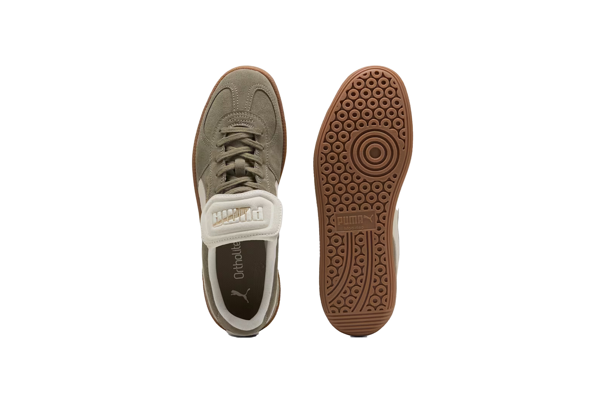 Puma Palermo Premium Suede Velvet Moss Warm White