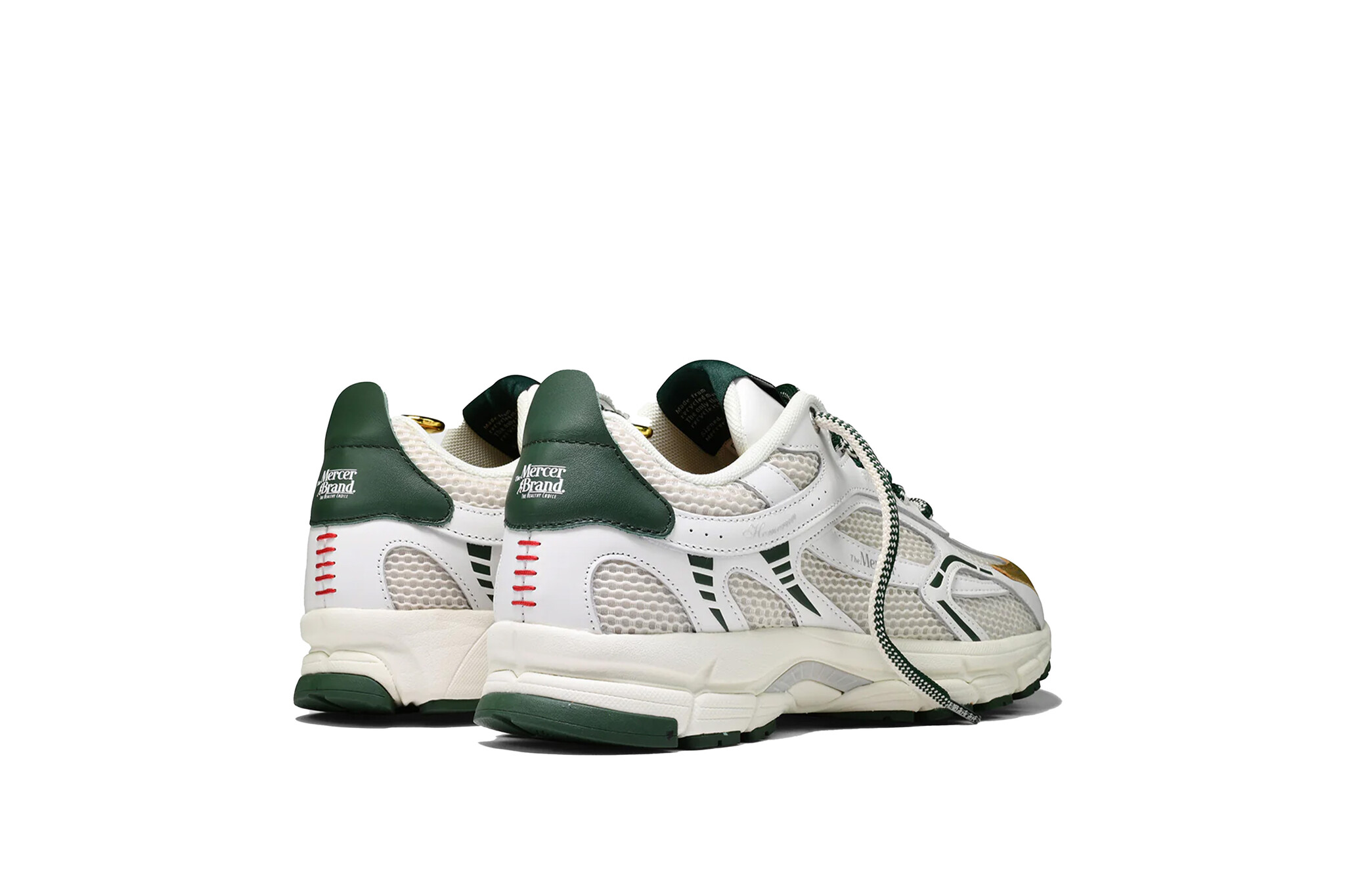 Mercer The Re-Run Baseball White Green