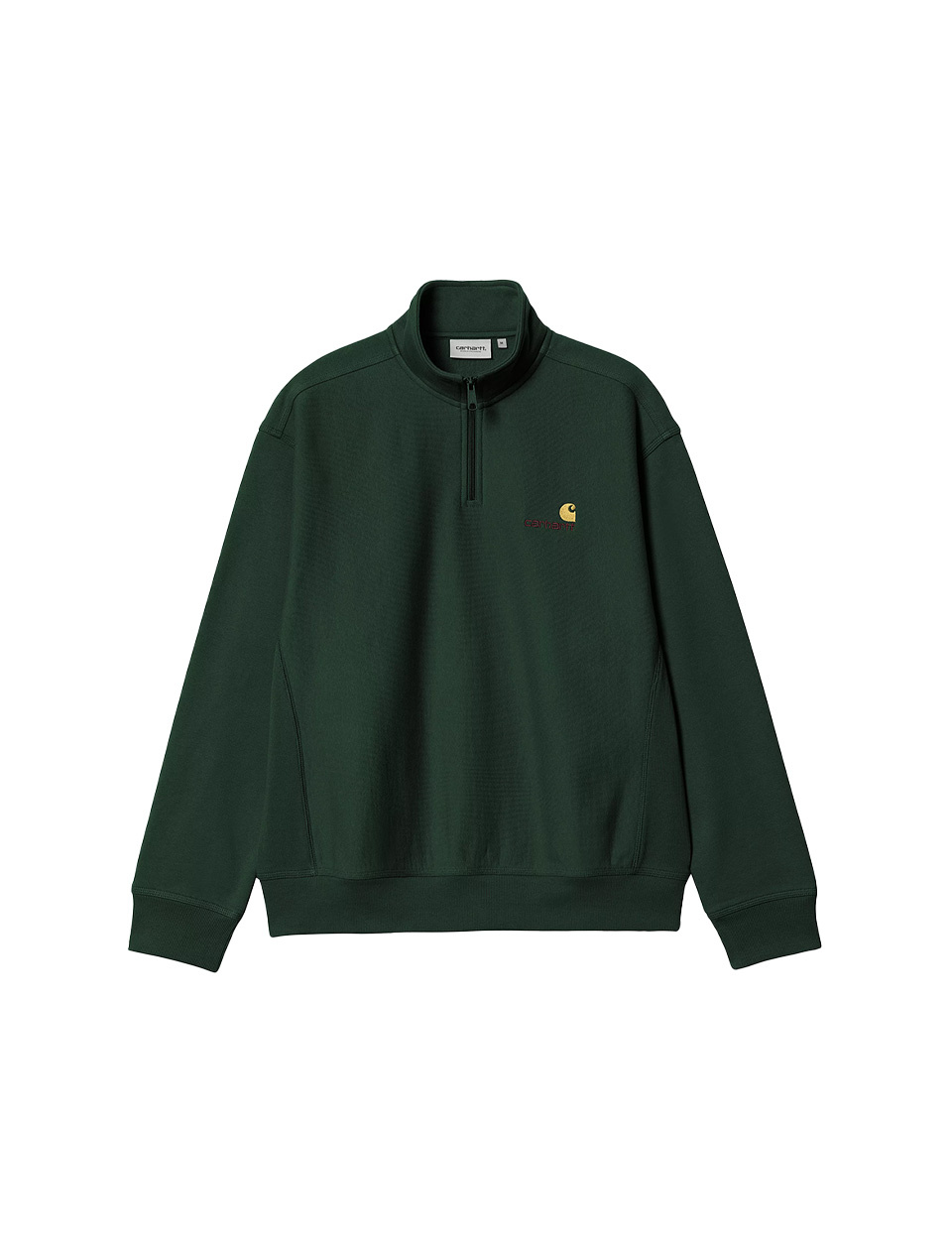 Carhartt WIP Half Zip American Script Sweat Conifer