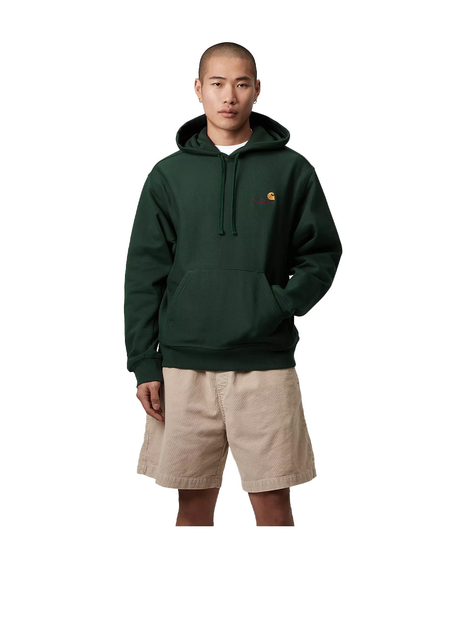 Carhartt WIP Hooded American Script Sweat Conifer