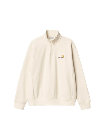 Carhartt WIP Half Zip American Script Sweat Naturel