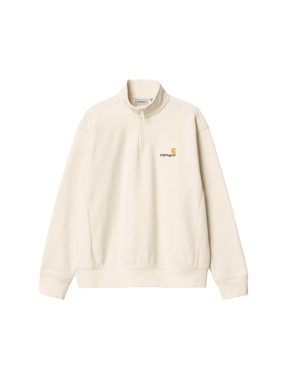 Carhartt WIP Half Zip American Script Sweat Naturel