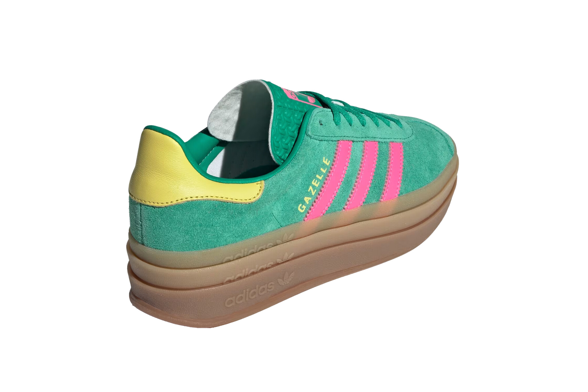 Adidas Gazelle Bold W Court Green Lucid Pink Pure Sulfur