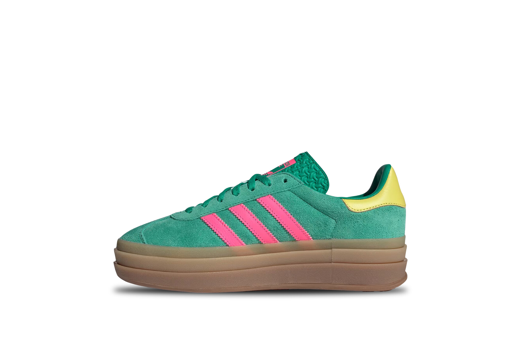 Adidas Gazelle Bold W Court Green Lucid Pink Pure Sulfur