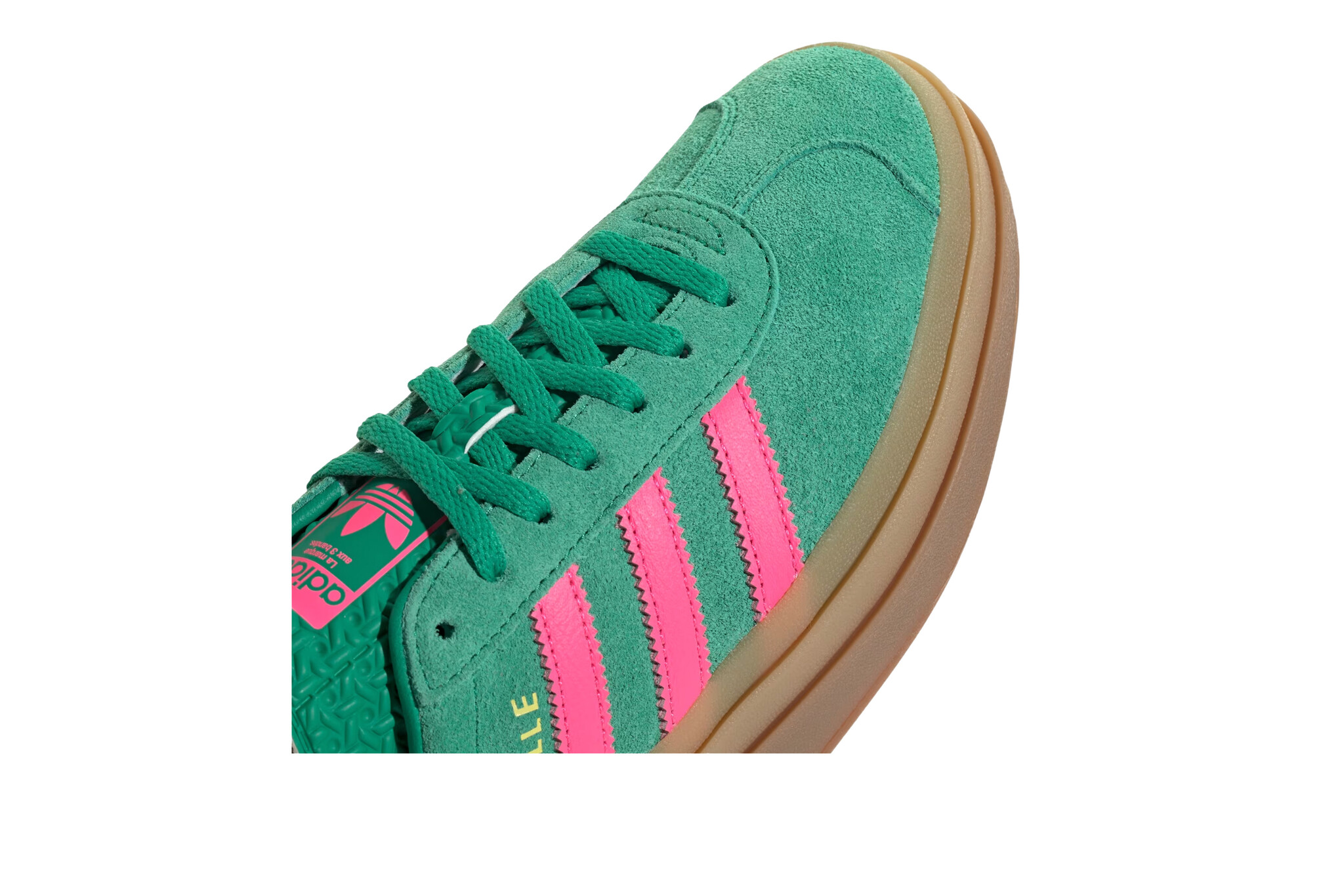 Adidas Gazelle Bold W Court Green Lucid Pink Pure Sulfur