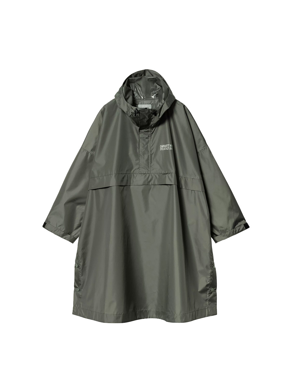 Carhartt WIP Tour Packable Rain Poncho Smoke Green Reflective