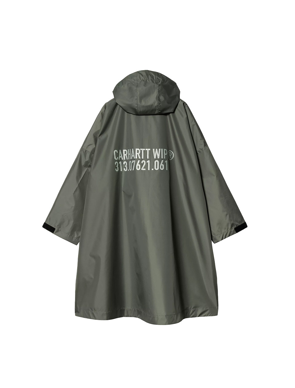 Carhartt WIP Tour Packable Rain Poncho Smoke Green Reflective