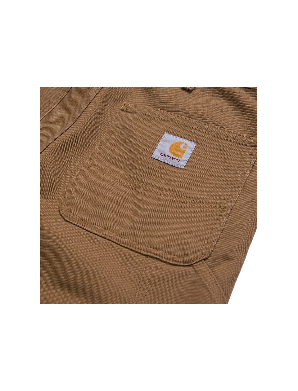 Carhartt WIP Single Knee Short Hamilton Brown Rinsed
