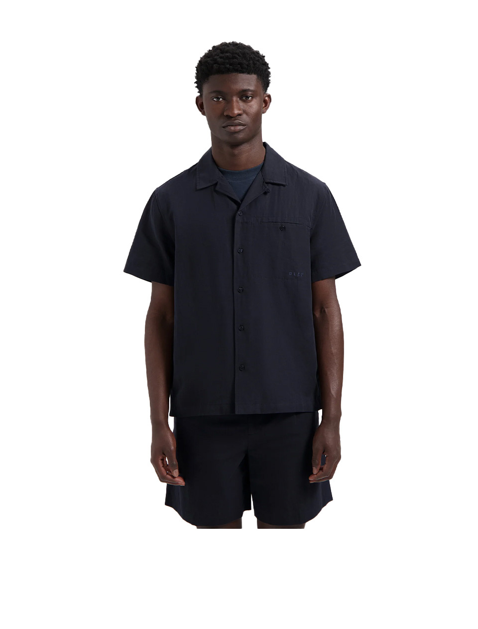 OLAF Sun Linen Shirt Navy