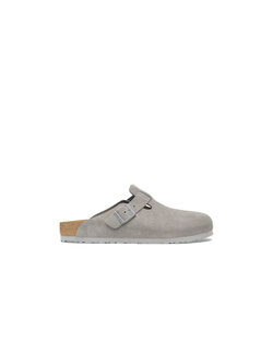 Birkenstock Boston Suede Stone Coin
