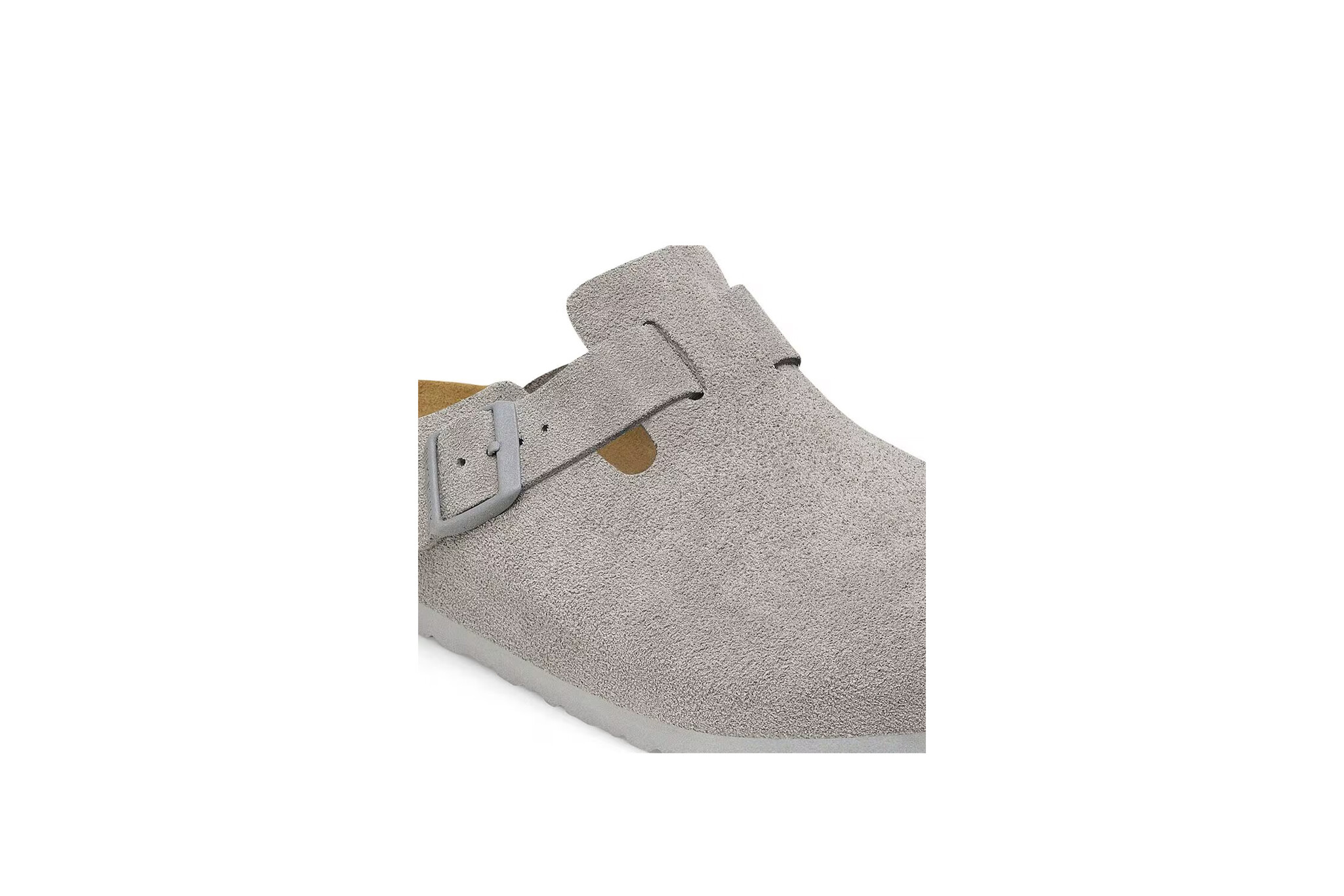 Birkenstock Boston Suede Stone Coin