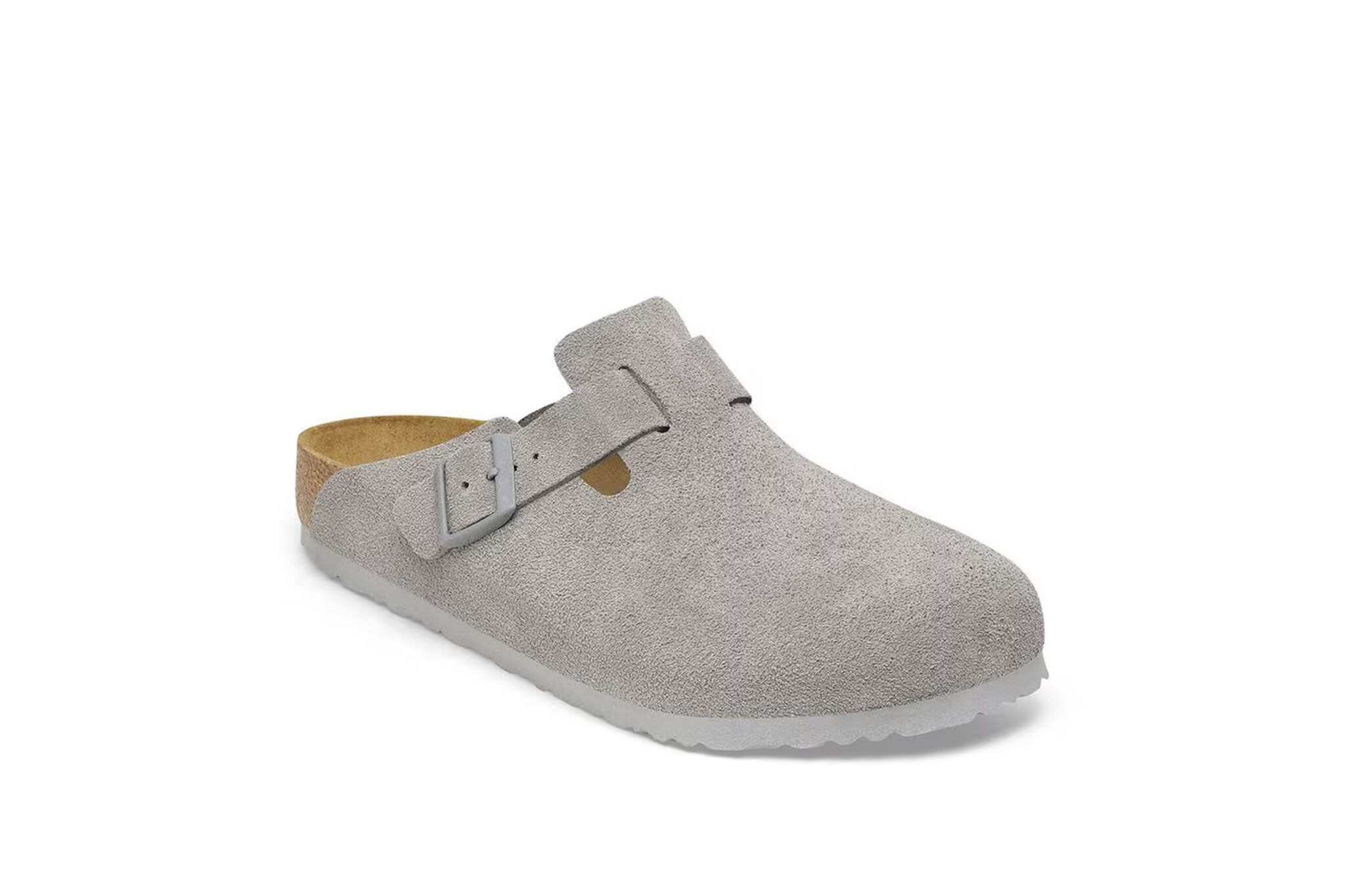 Birkenstock Boston Suede Stone Coin