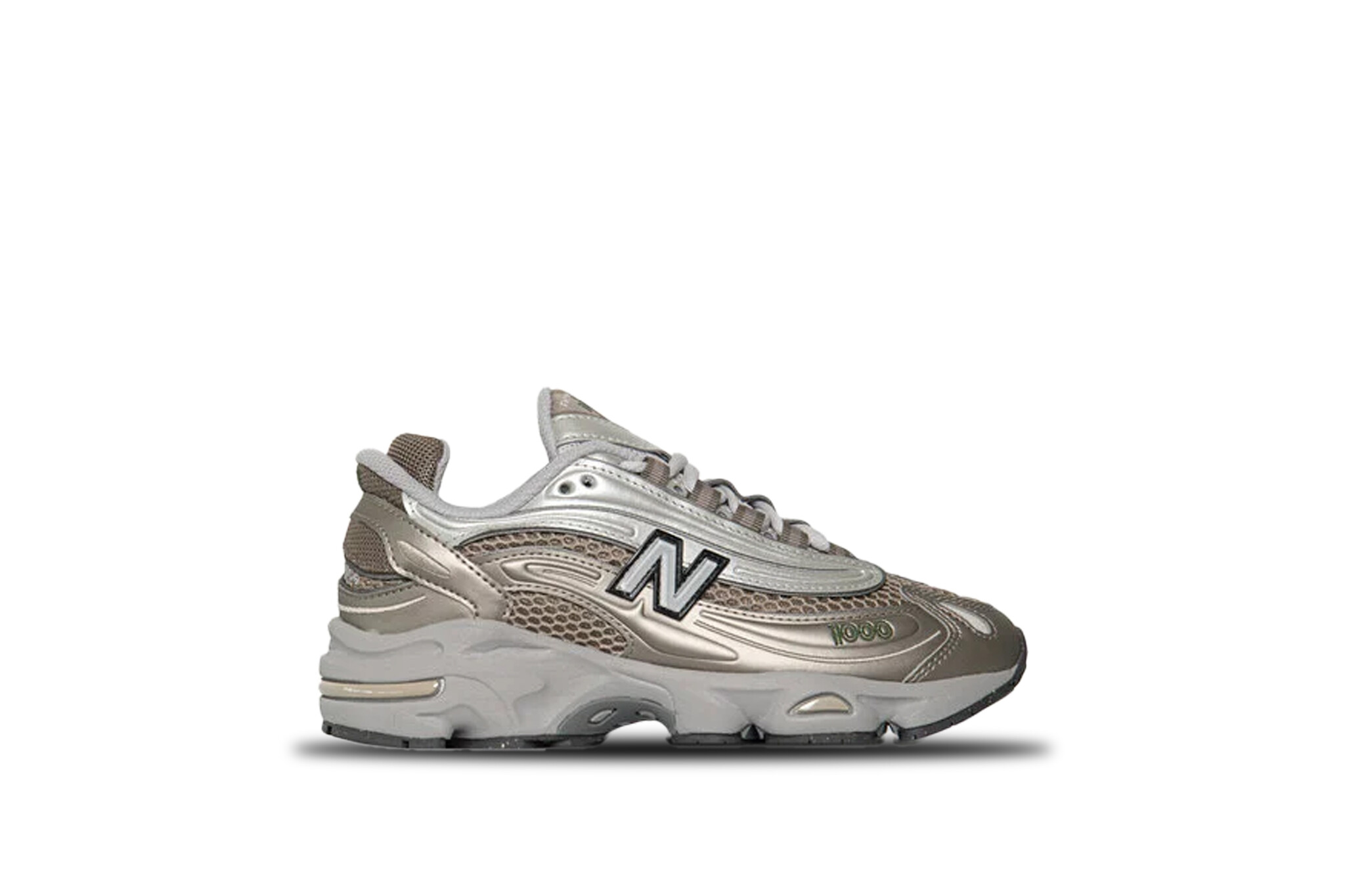 New Balance 1000 Arid Stone Light Silver Metallic Dark Alpine Green