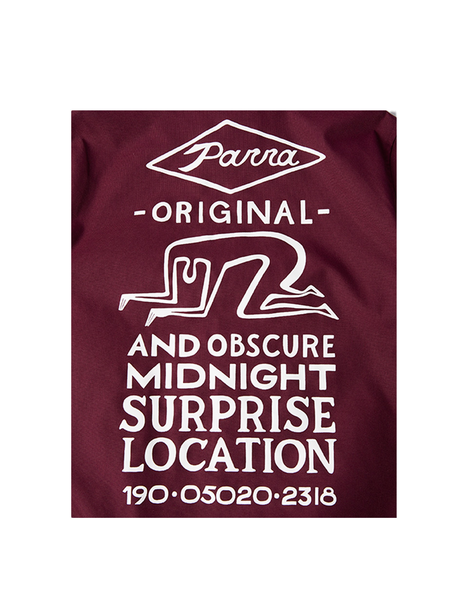 By Parra Midnight Surprise Coach Jacket Burgundy