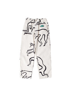 By Parra Yoga Walks Pants White