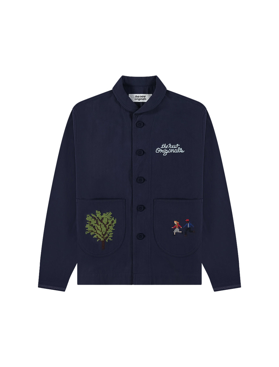 The New Originals Block Party Chore Jacket Stock Navy