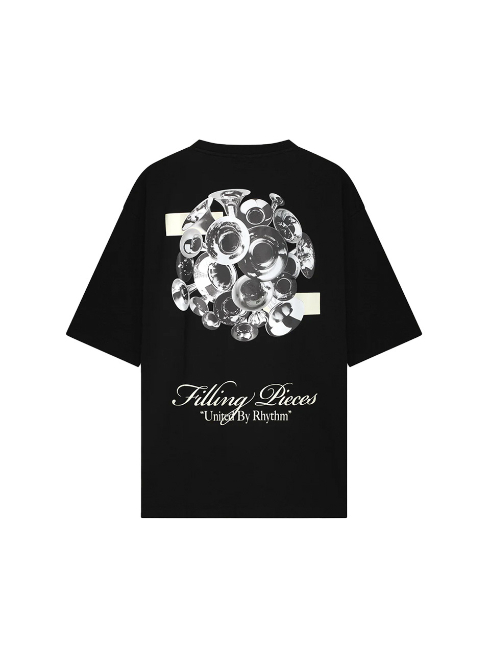 Filling Pieces Boxy Bouquet Tee Black