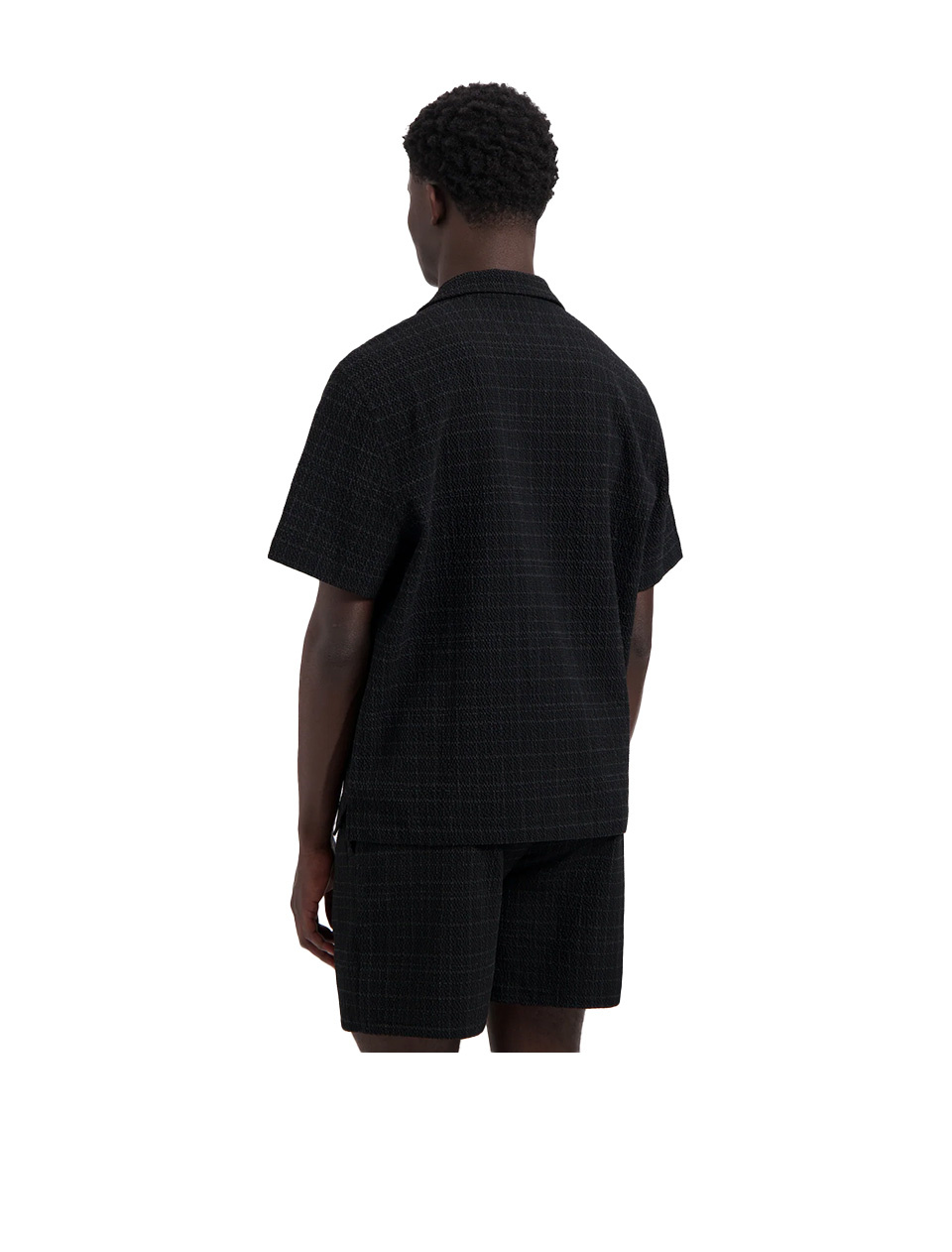 OLAF Fine Check Camp Shirt Black