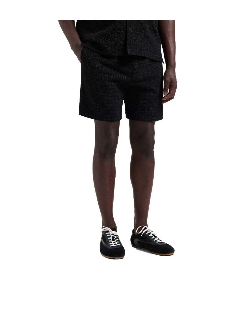 OLAF Fine Check Shorts Black