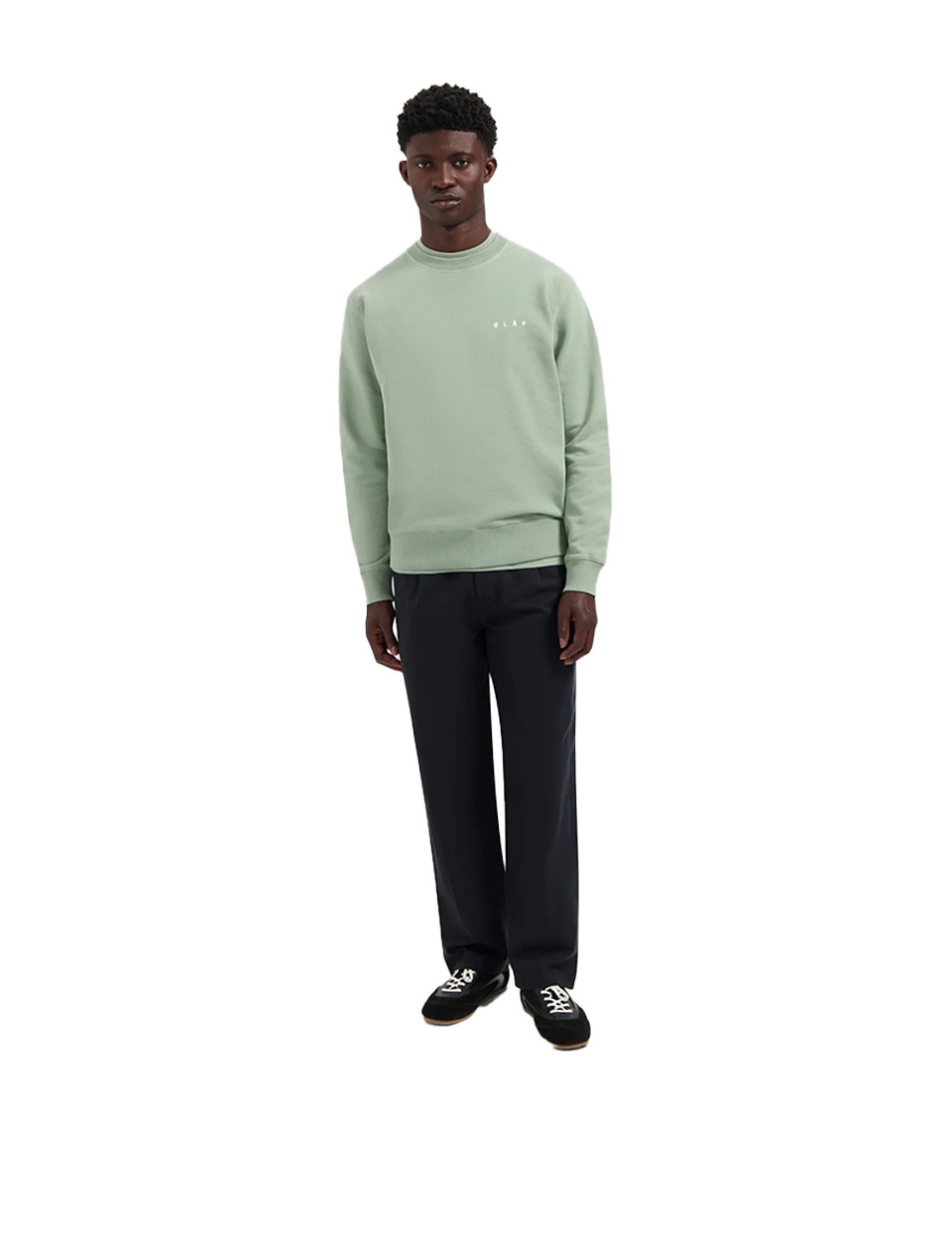 OLAF Lined Face Crewneck Green Milieu