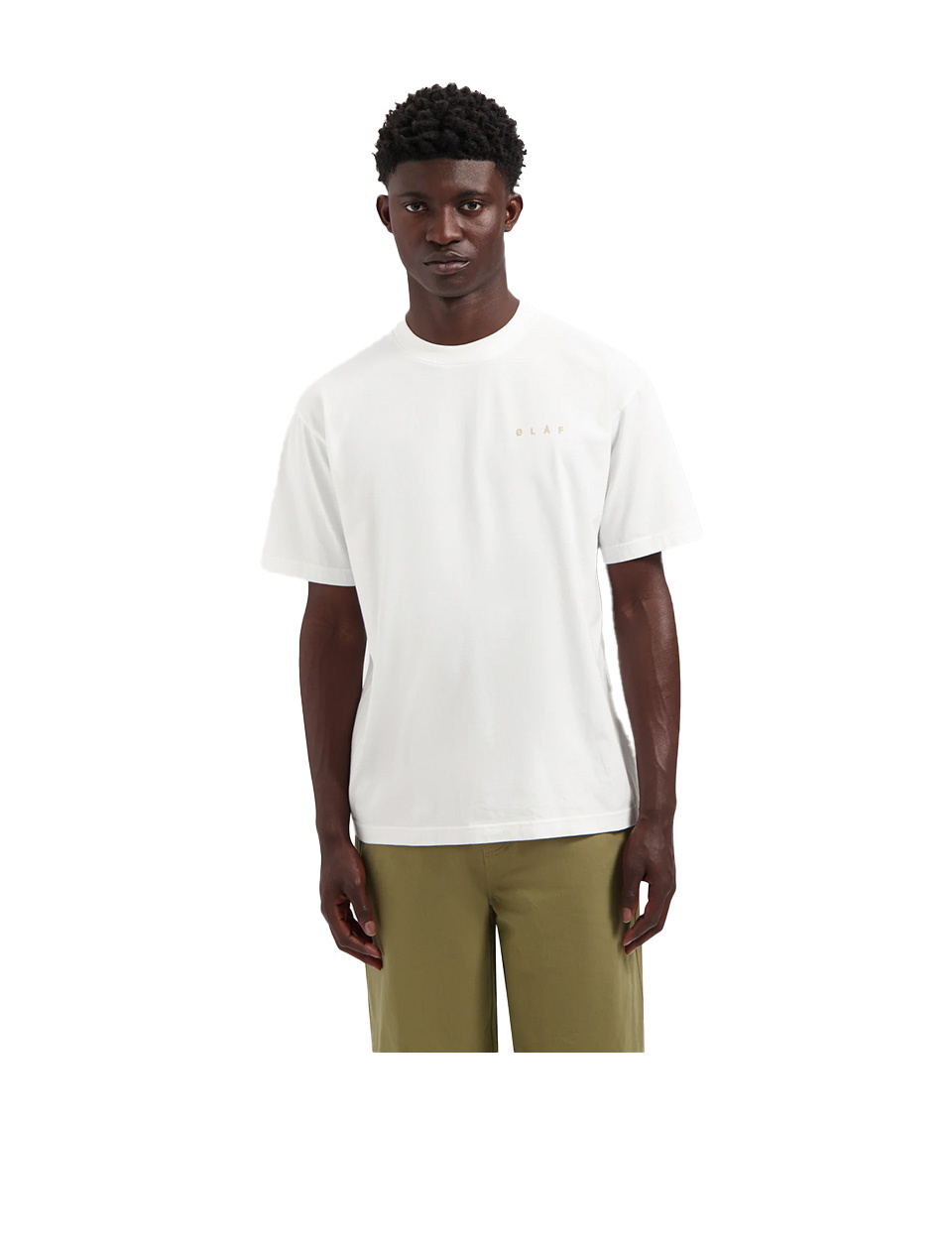 OLAF Lined Face Tee Optical White