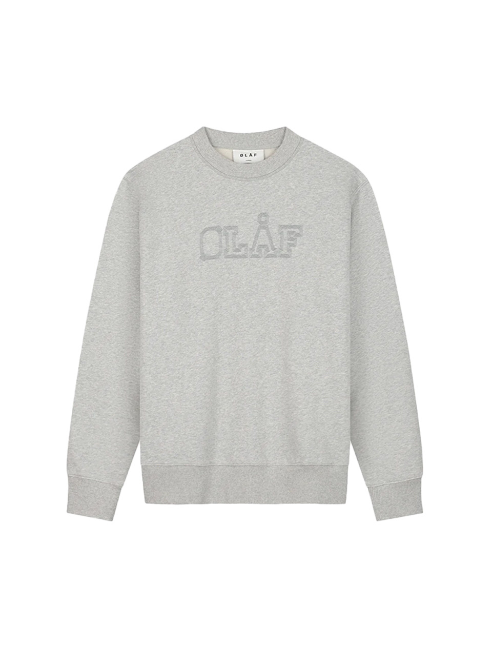 OLAF Stitched Varsity Crewneck Heather Grey
