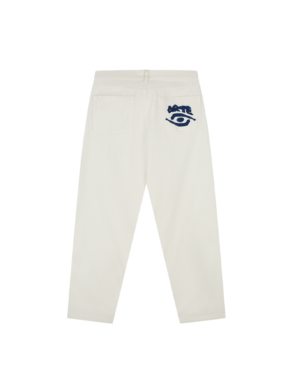 Arte Antwerp Back Pocket Graphic Pants Cream