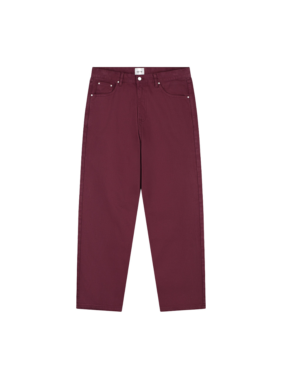 Arte Antwerp Back Pocket Graphic Pants Bordeaux