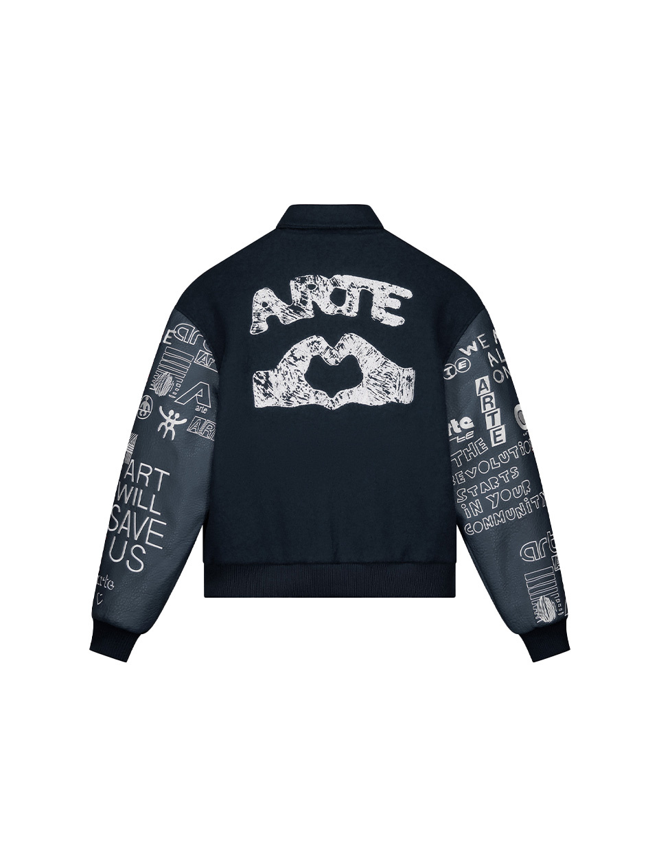 Arte Antwerp Art Saves College Jacket Navy