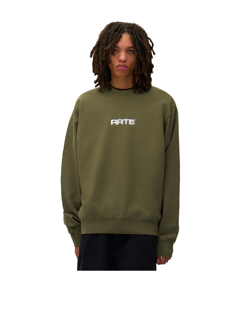 Arte Antwerp Arte Pixel Crewneck Green