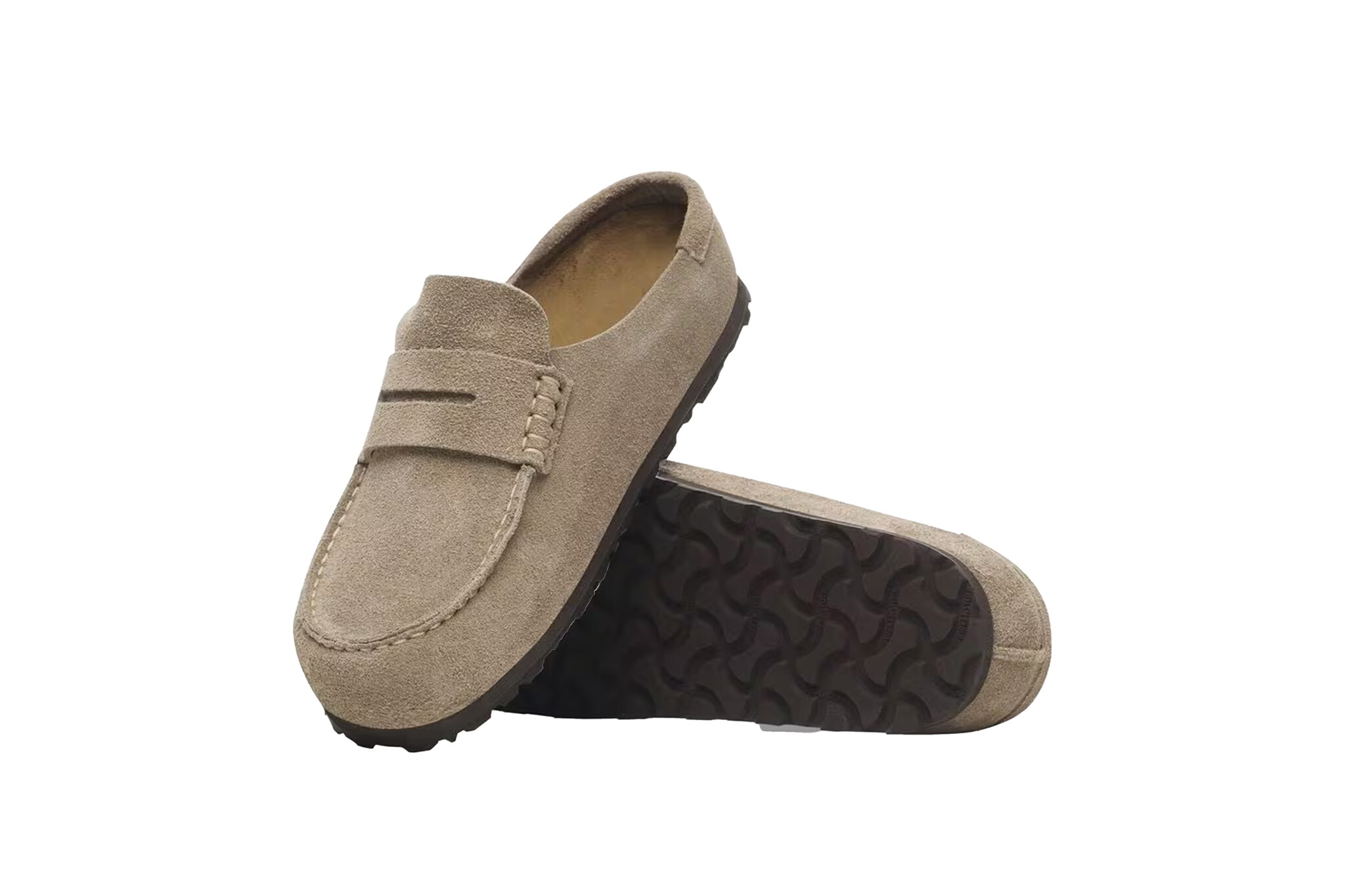 Birkenstock Naples Wrapped Suede Taupe