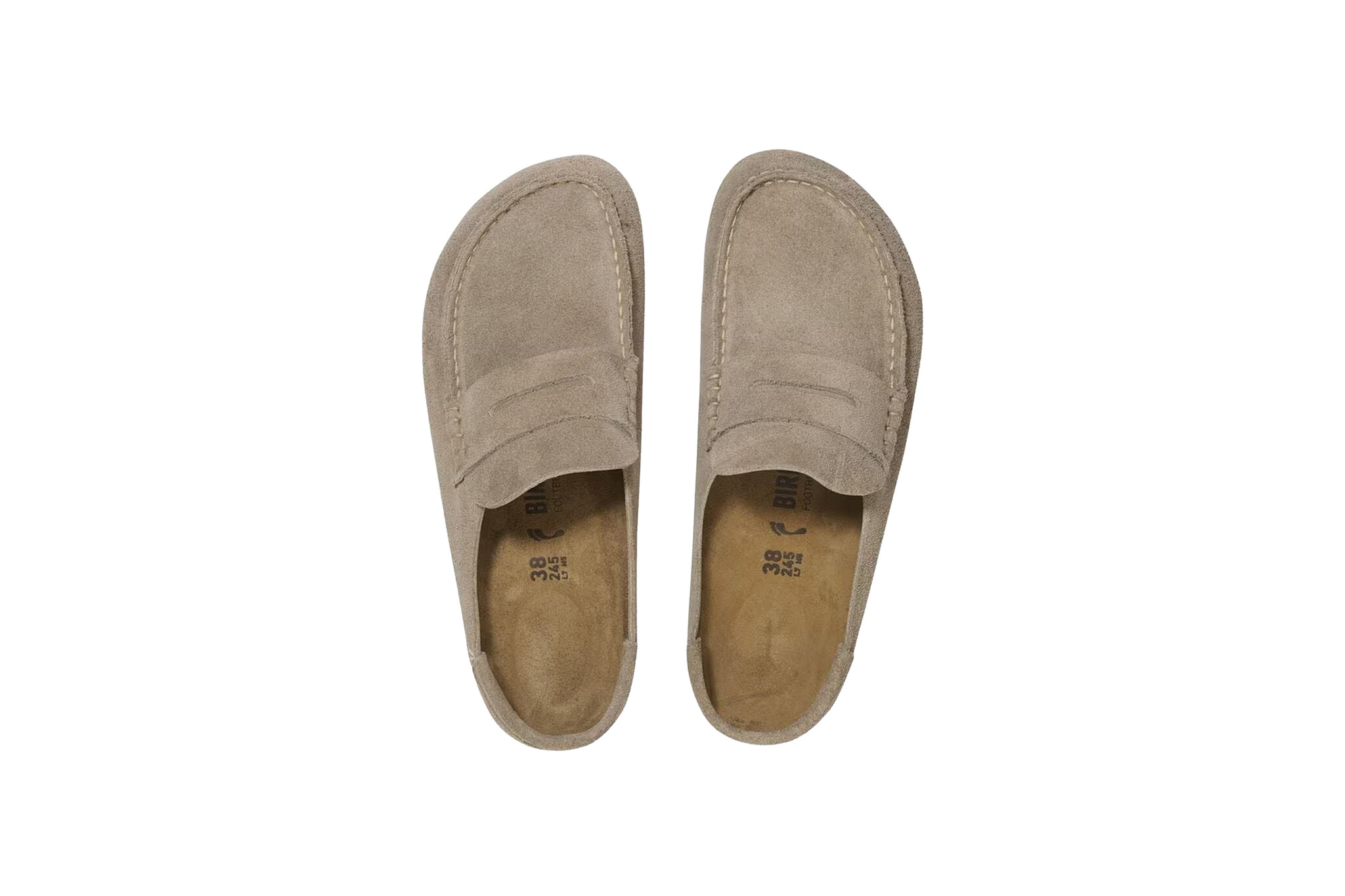 Birkenstock Naples Wrapped Suede Taupe