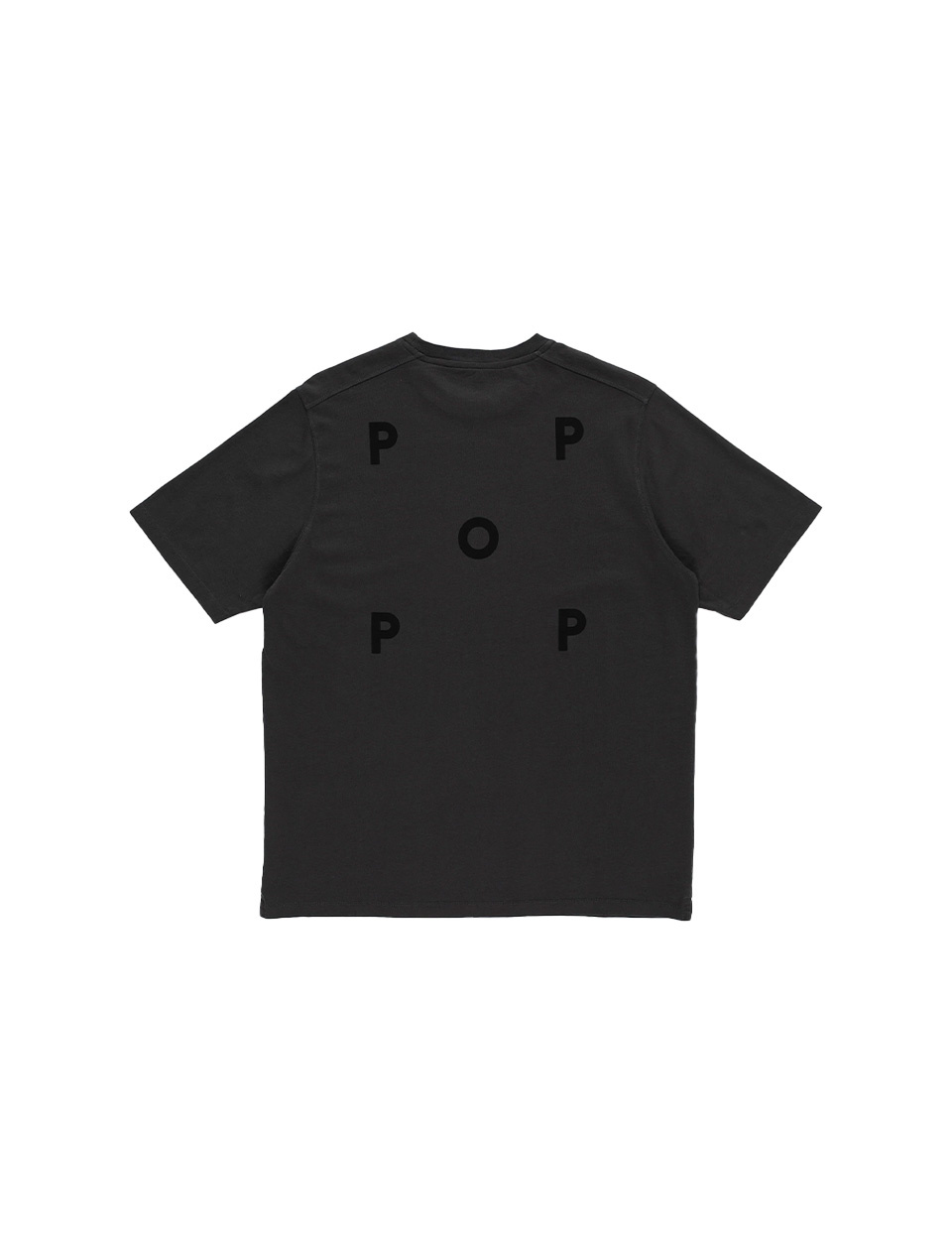 POP Trading Company Logo T-Shirt Anthracite Black