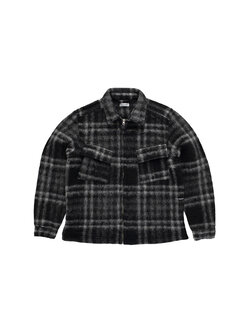 POP Trading Company Checked Wool Shirt Jacket