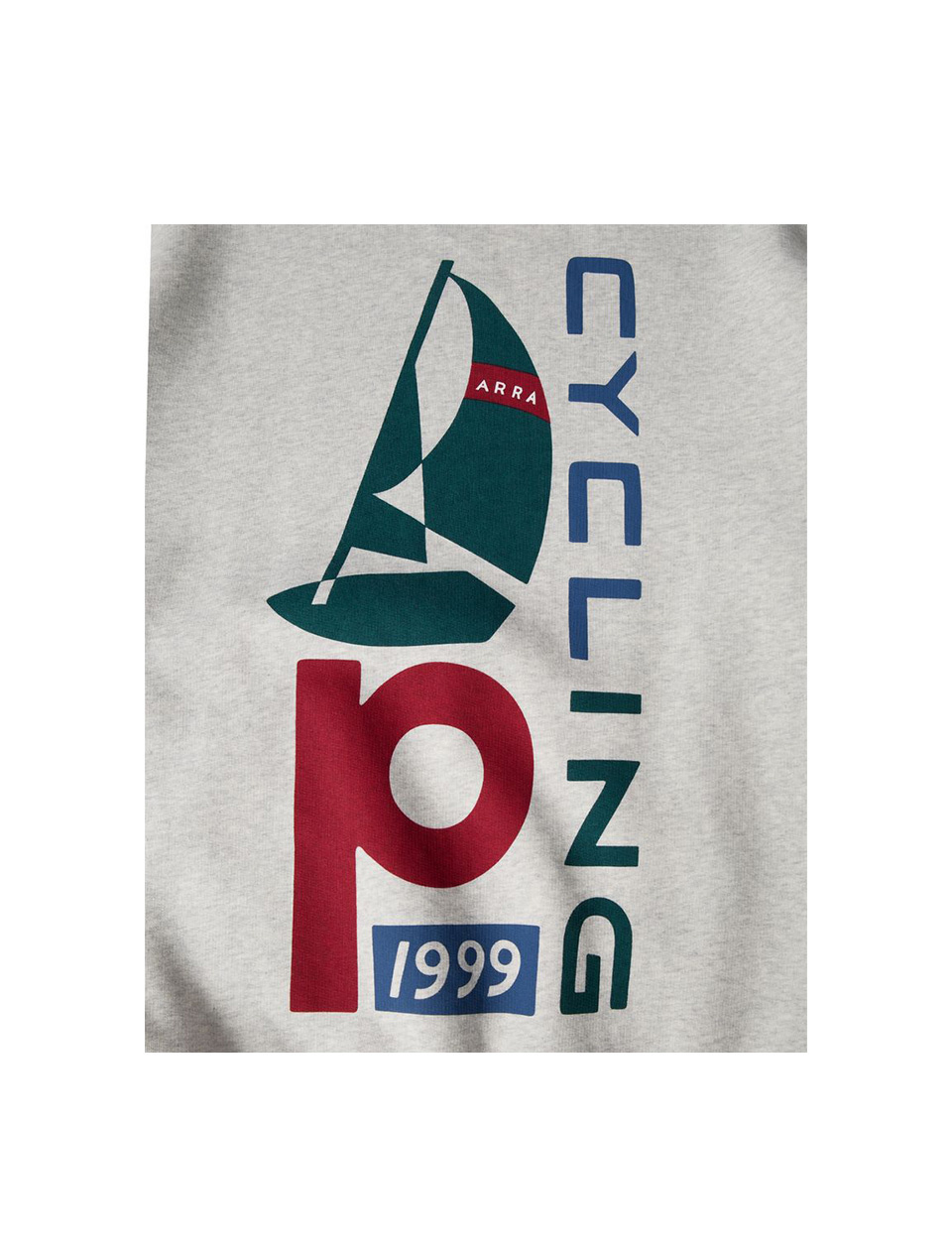 By Parra Sail Bike Crew Neck Sweatshirt Heather Grey