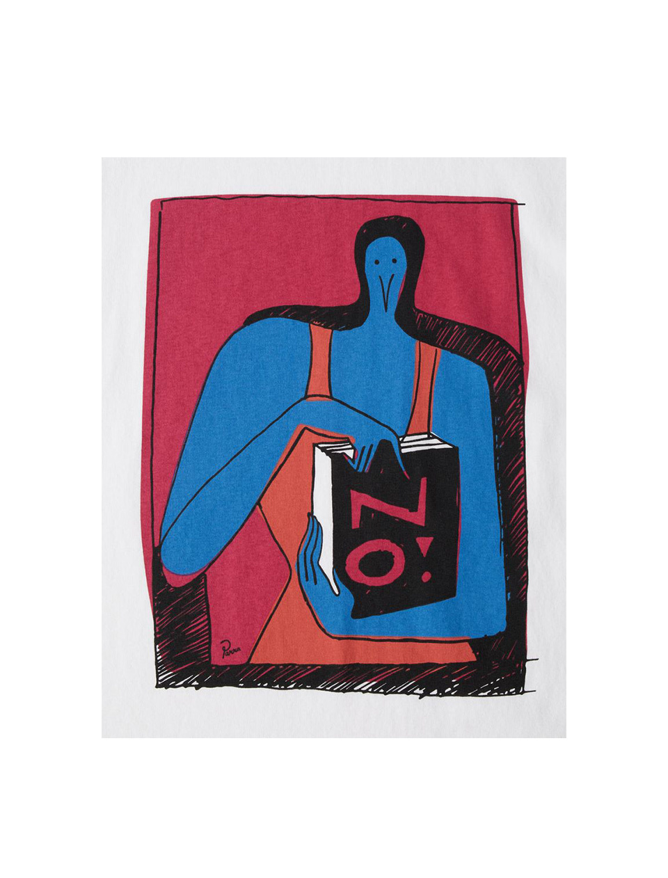 By Parra No Books T-Shirt White