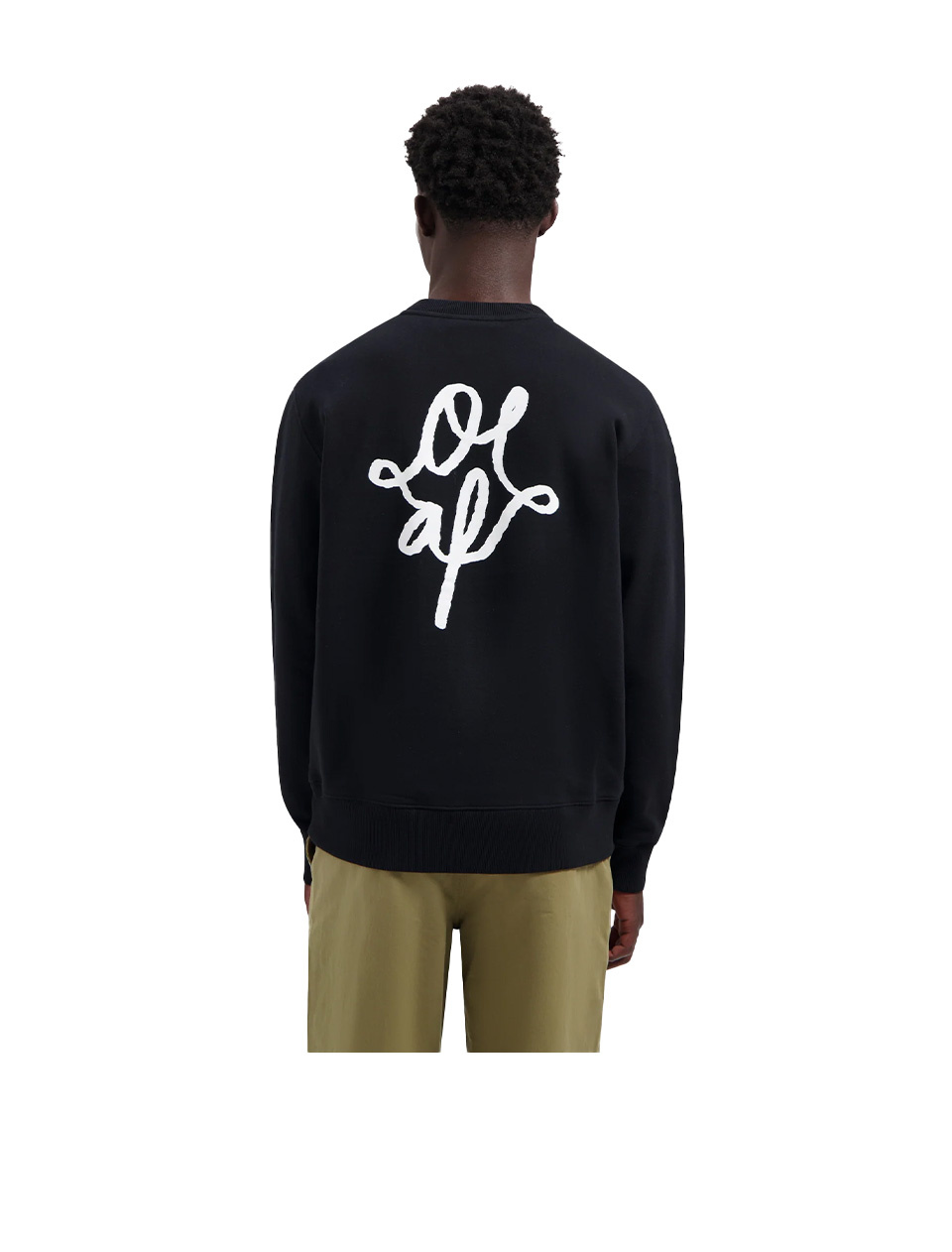 OLAF Monogram Graphic Crewneck Black