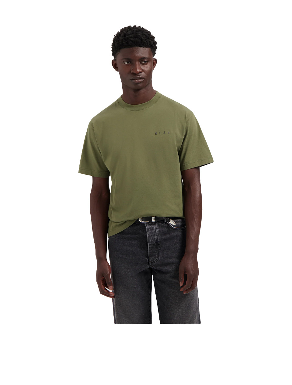 OLAF Lined Face Tee Olive Night
