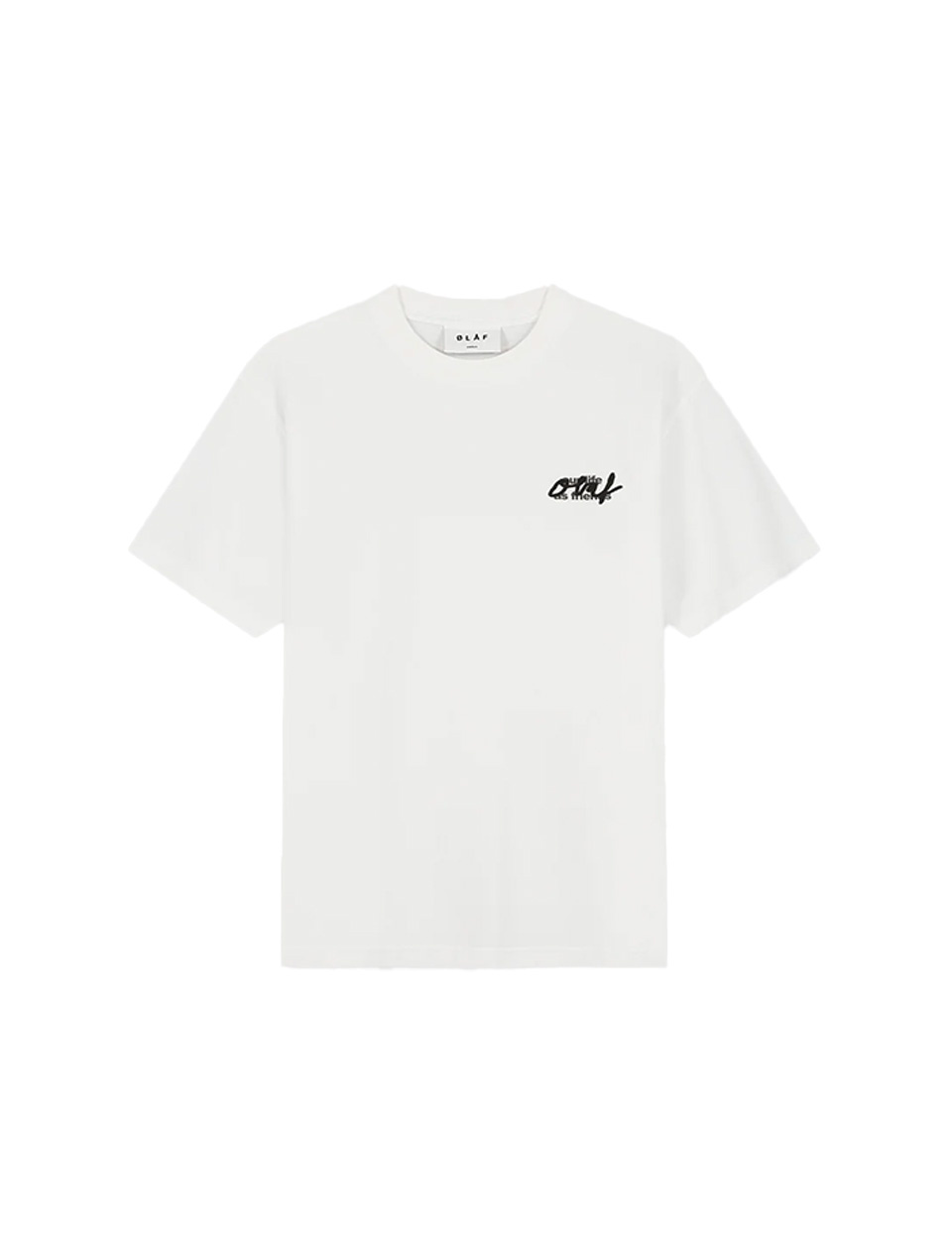 OLAF Script Graphic Tee Optical White