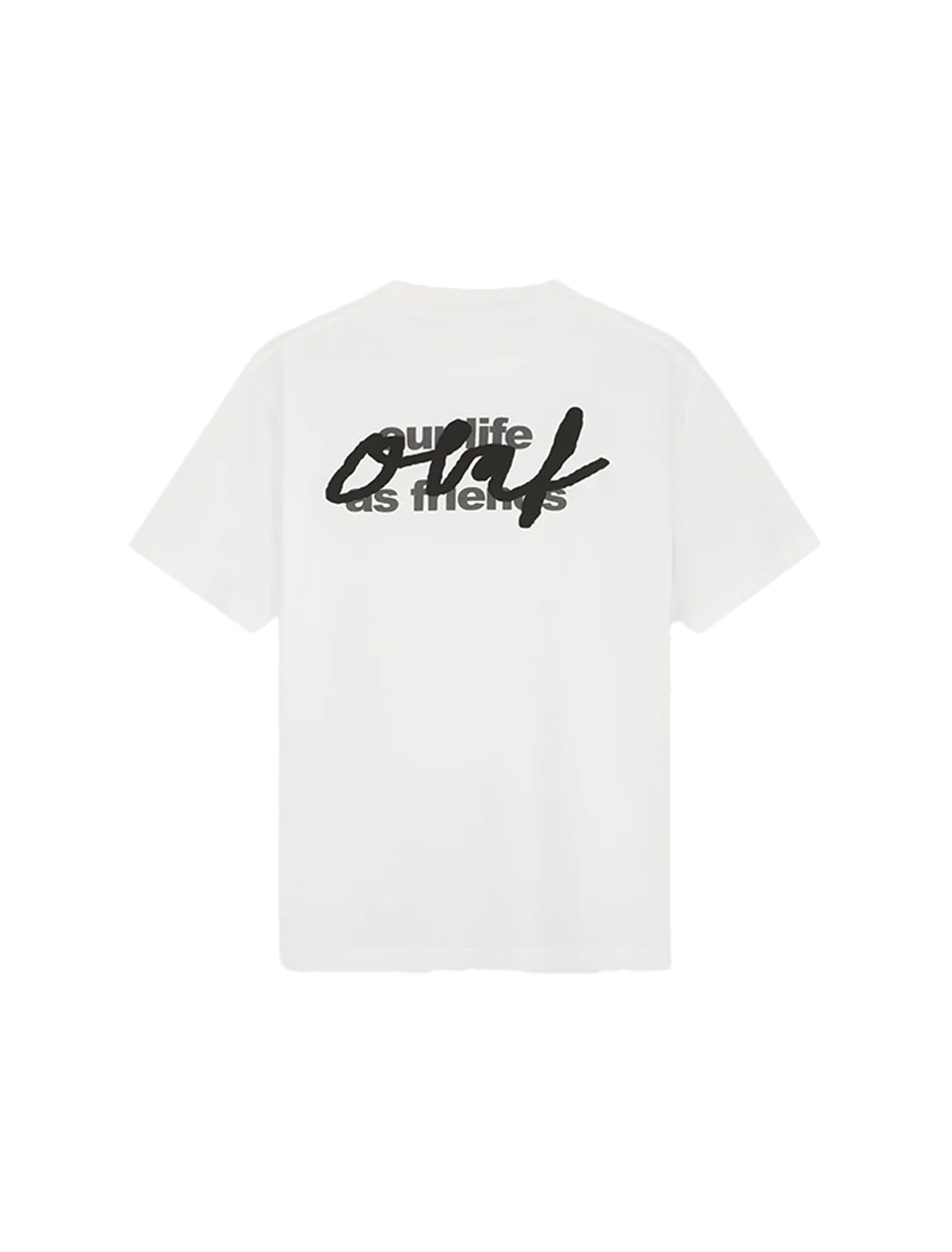 OLAF Script Graphic Tee Optical White