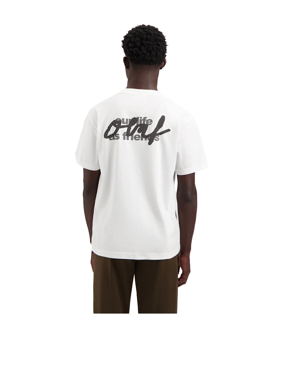 OLAF Script Graphic Tee Optical White