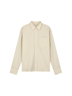 OLAF Textured Boxy Shirt Off White