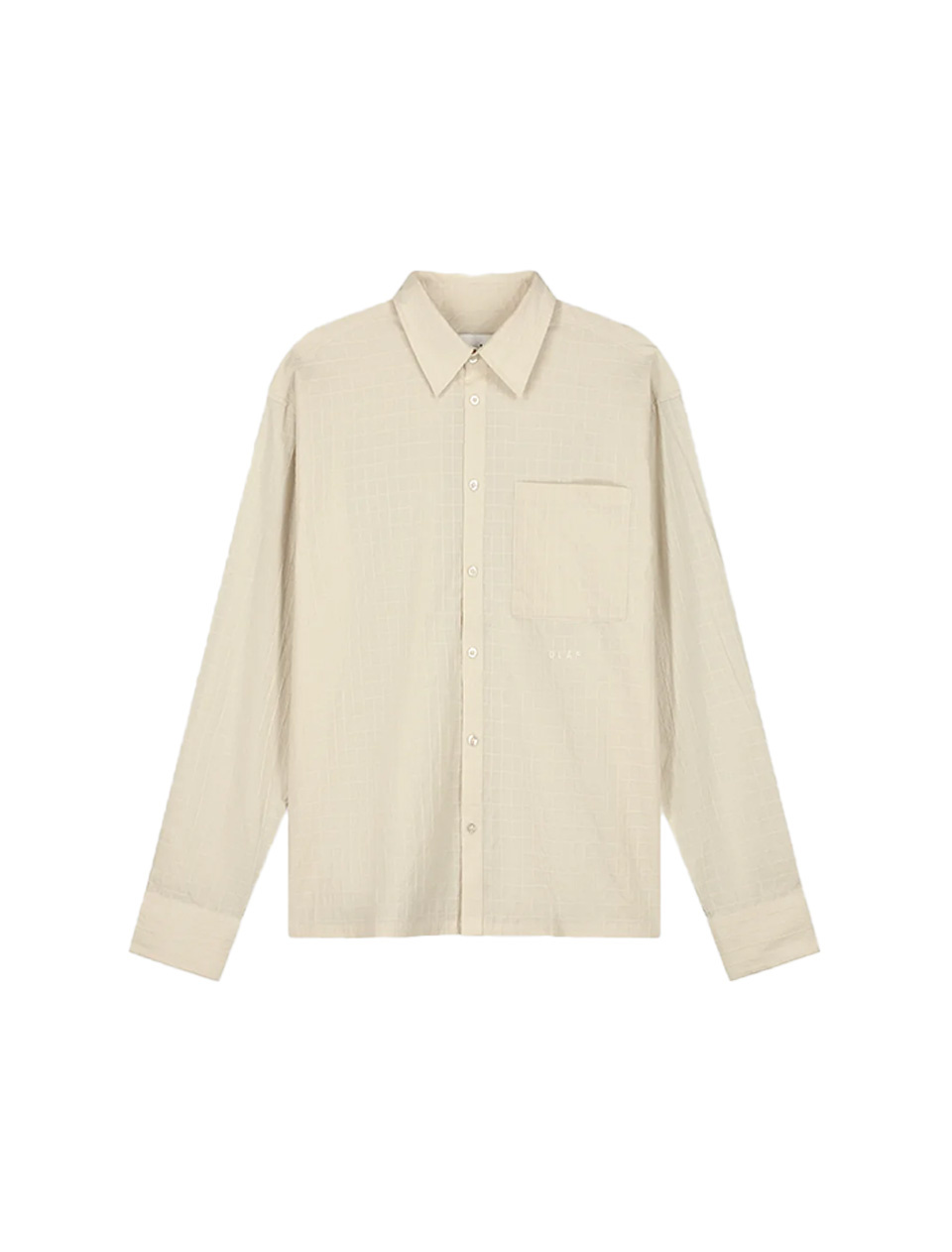 OLAF Textured Boxy Shirt Off White