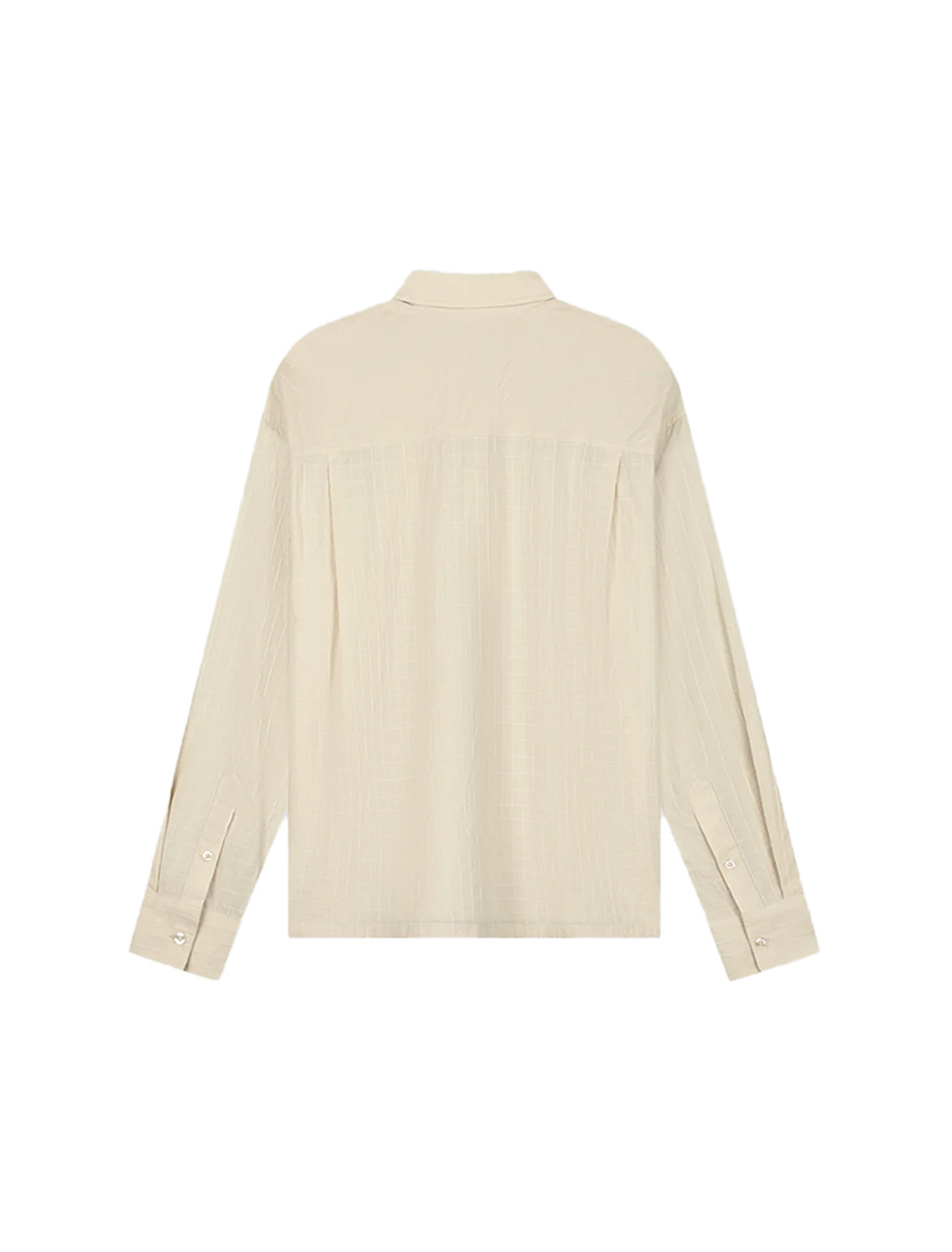 OLAF Textured Boxy Shirt Off White