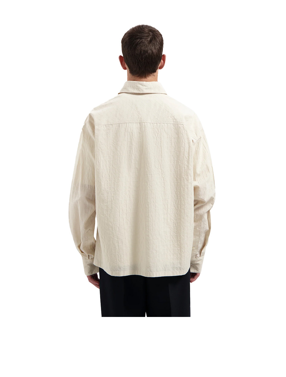 OLAF Textured Boxy Shirt Off White