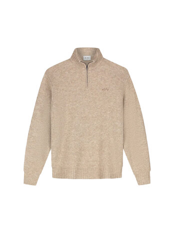 OLAF Signature Knitted Zip Mock Hemp