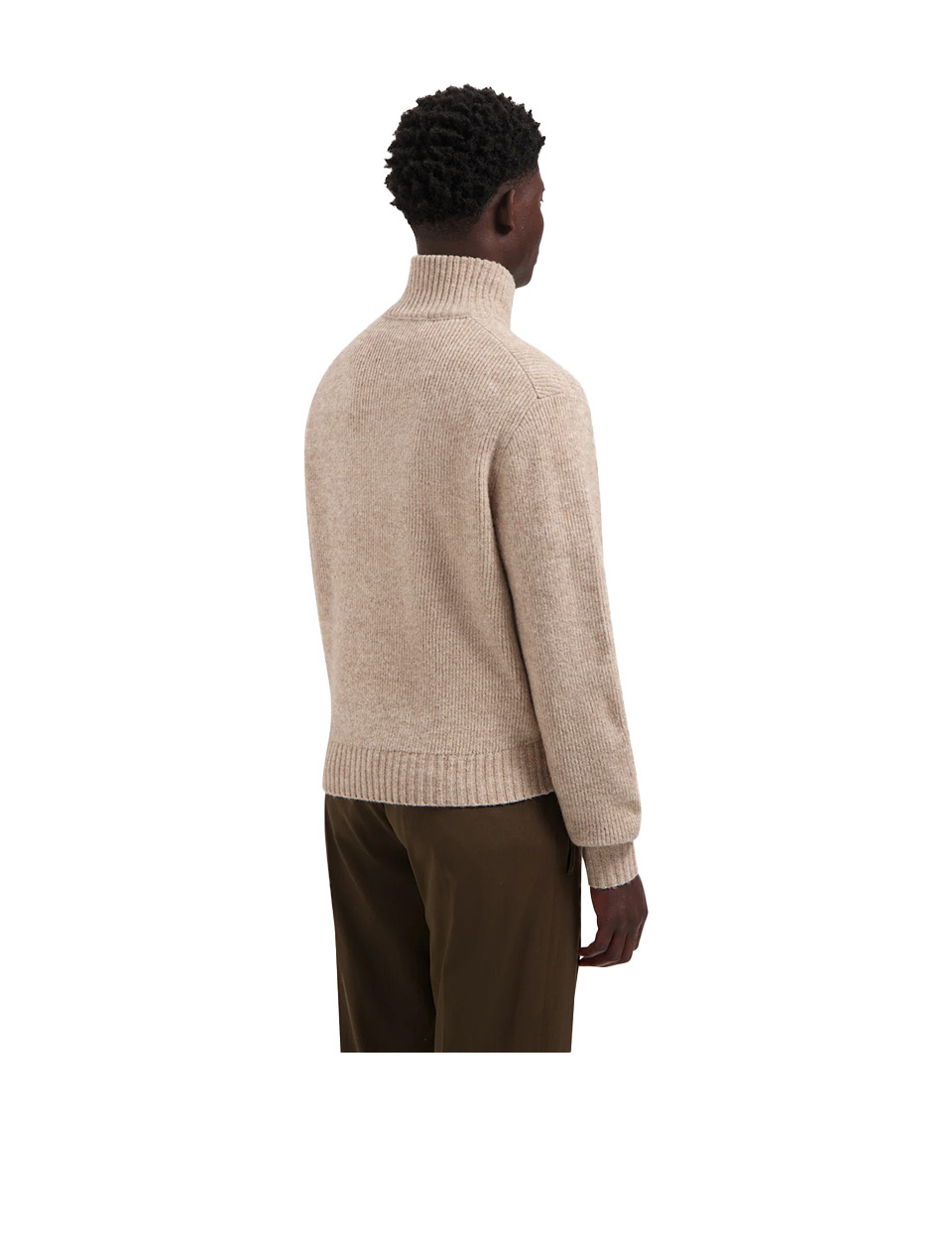 OLAF Signature Knitted Zip Mock Hemp