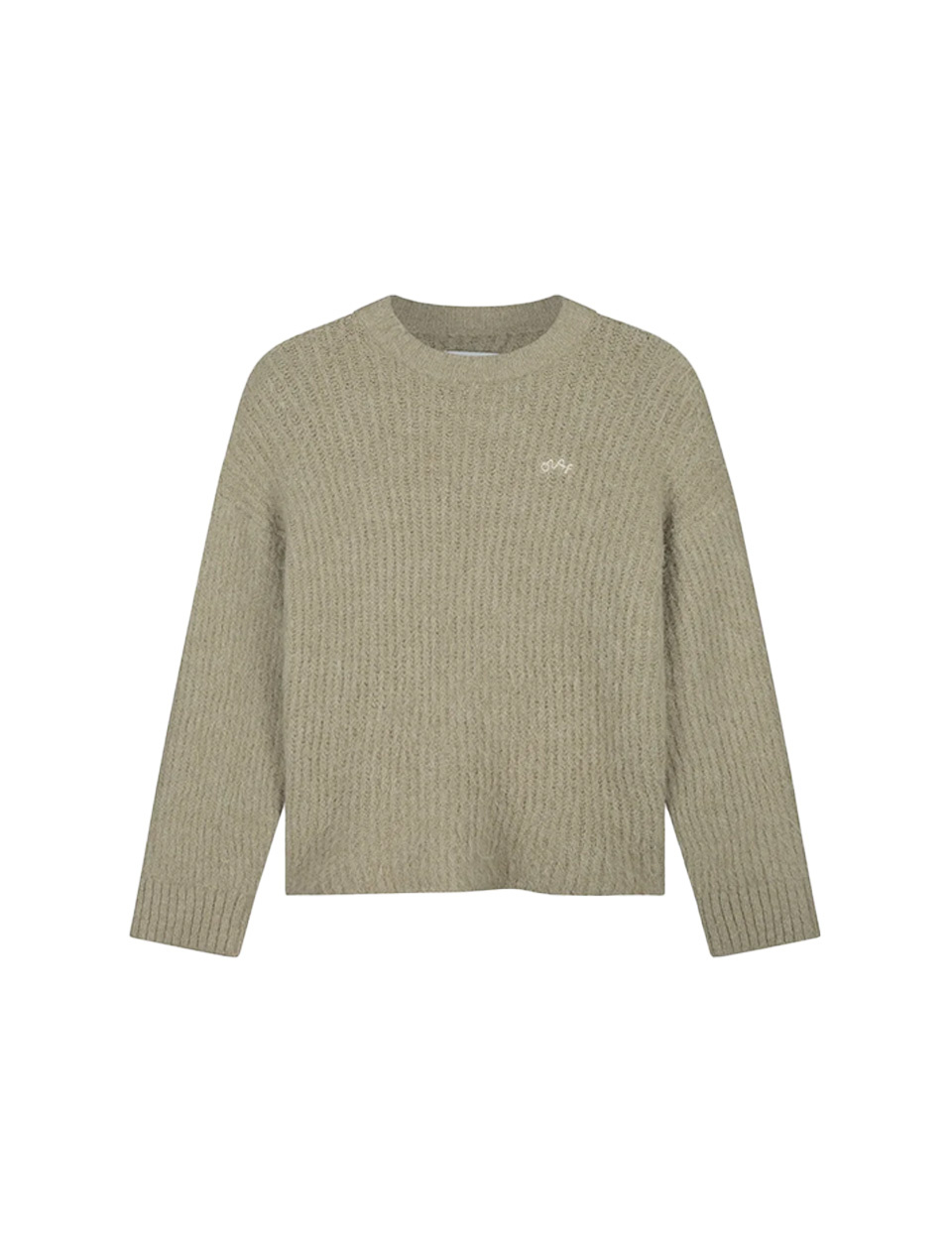 OLAF Hairy Knitted Crewneck Hemp