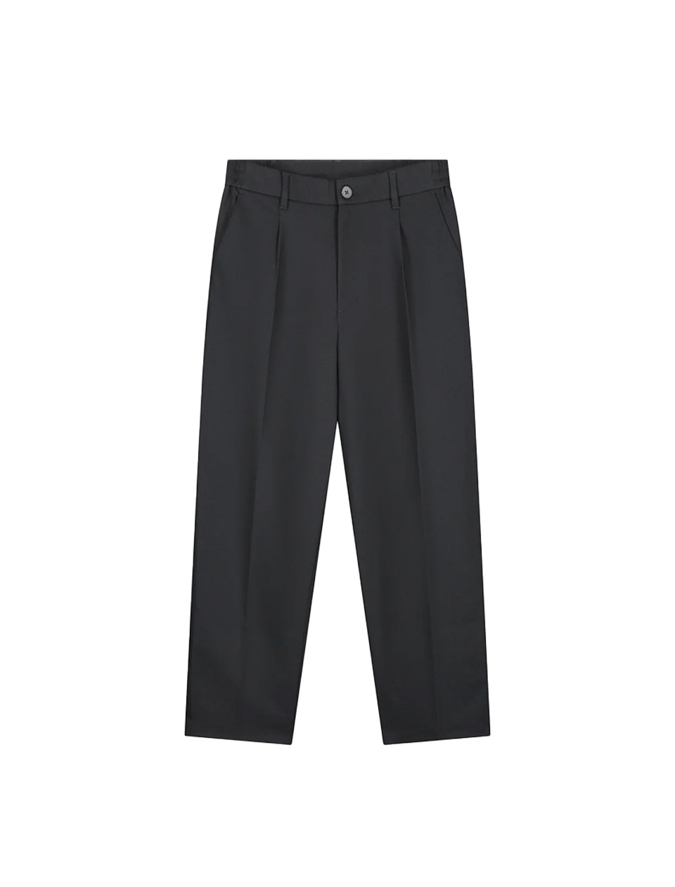 OLAF Regular Twill Pleated Pant Charcoal