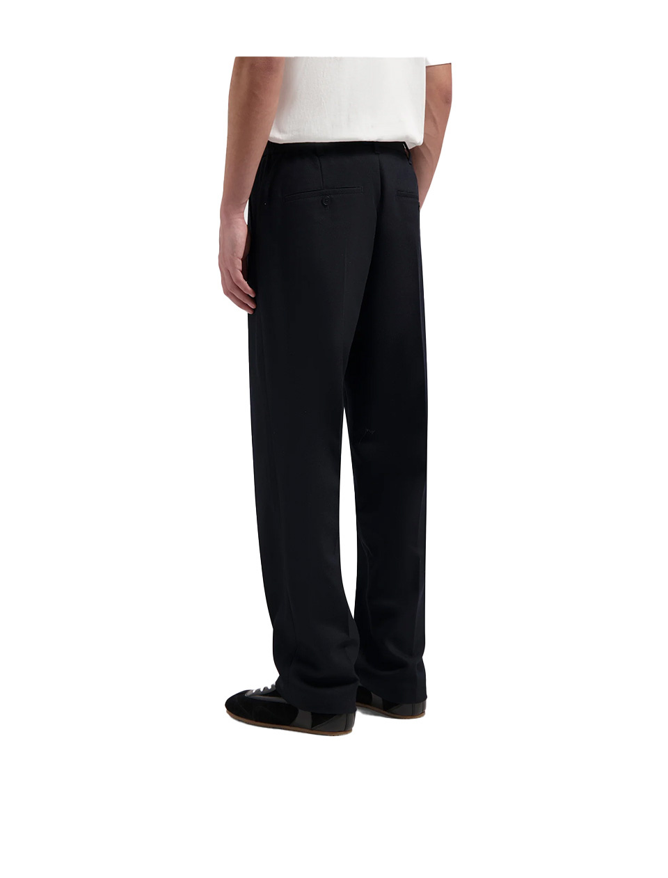 OLAF Regular Twill Pleated Pant Charcoal